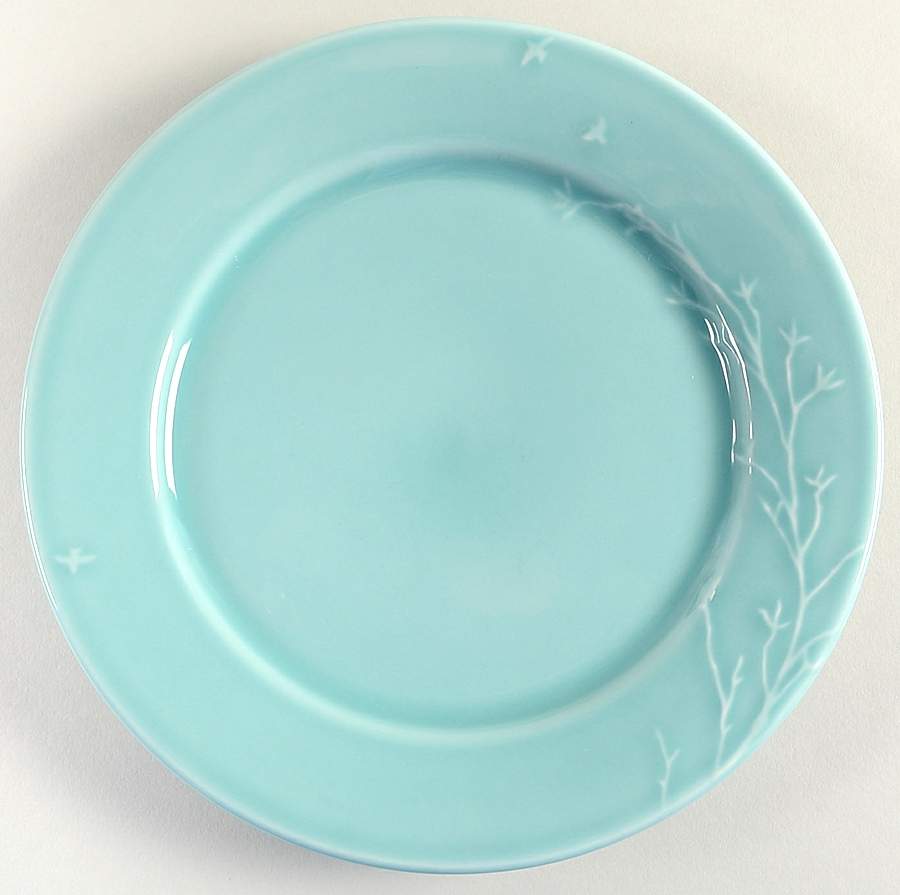 Springtime Light Blue Salad/Dessert Plate by Matceramica-1