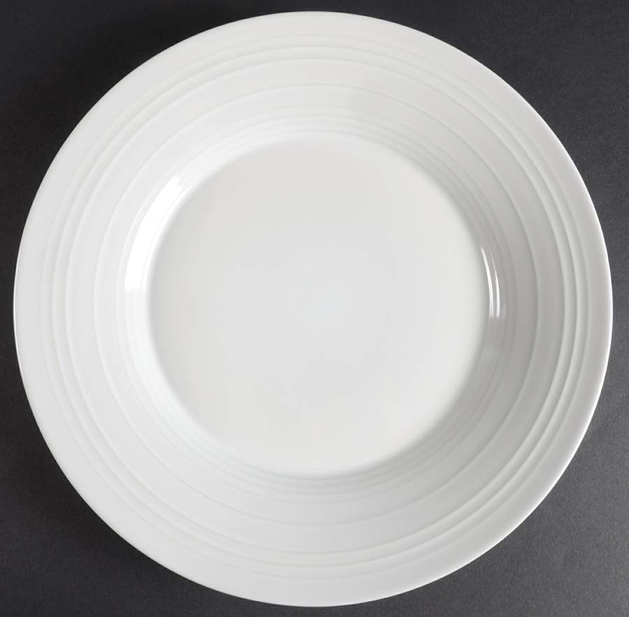 Concentric White Dinner Plate by Mikasa-1