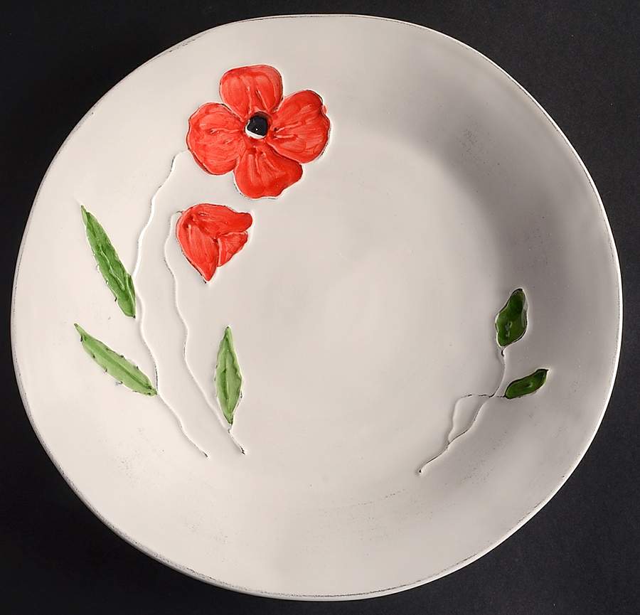 MLJ7 Hand Painted Dinner Plate by Maioliche Jessica-1