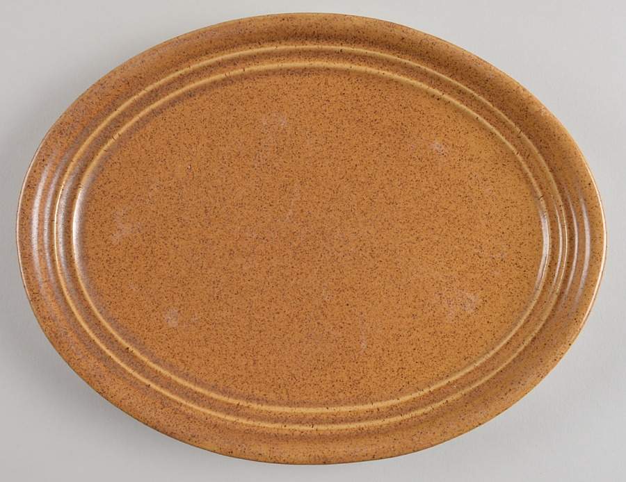 Mojave Brown 12" Oval Serving Platter by Western Stoneware-1