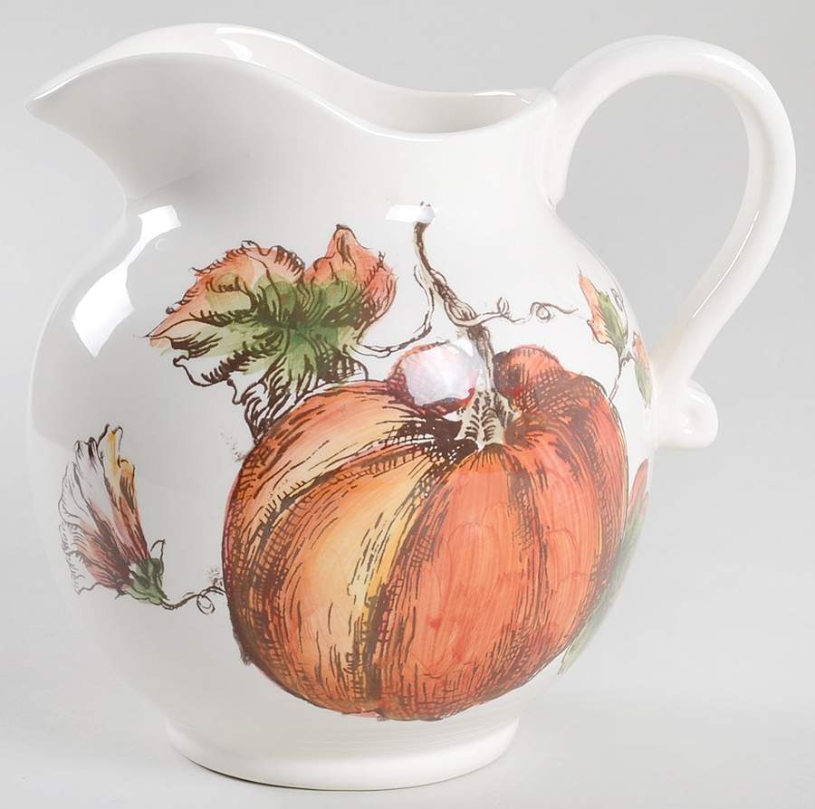 Pumpkin Sketch 64 Oz Pitcher by Maxcera Corp-1