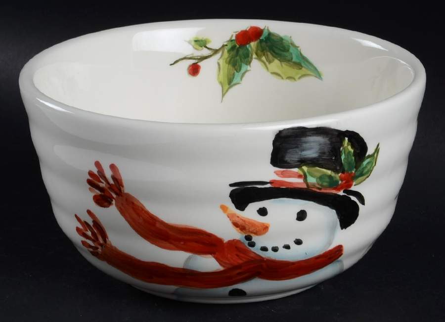 Top Hat Snowman Soup/Cereal Bowl by Maxcera Corp-1
