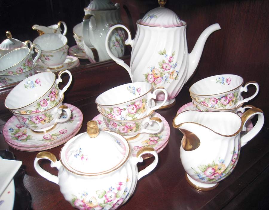 MNA2 Footed Cup & Saucer Set by Moga (Romania)-1