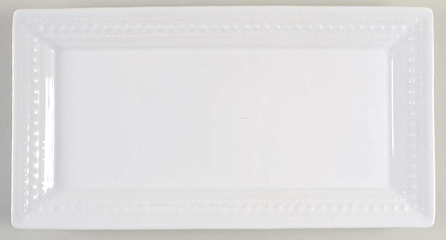 M2A20 White 15" Rectangular Serving Platter by Matceramica-1