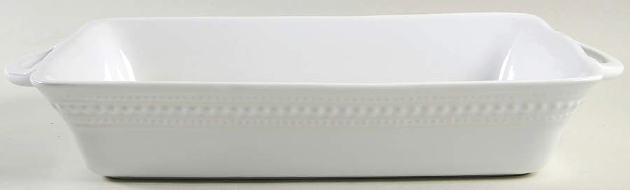 M2A20 White 16" Rectangular Baker by Matceramica-1