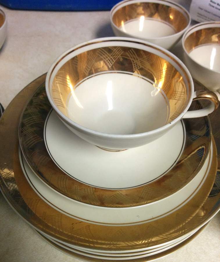 MYW7 Flat Cup & Saucer Set by Mayer Wiesau-1