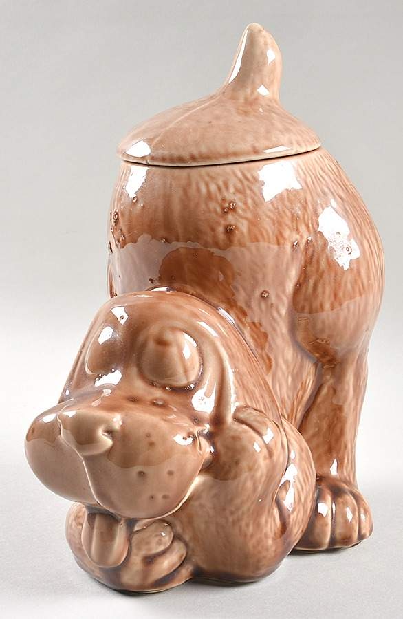Thinking Puppy Cookie Jar & Lid by Nelson McCoy-1