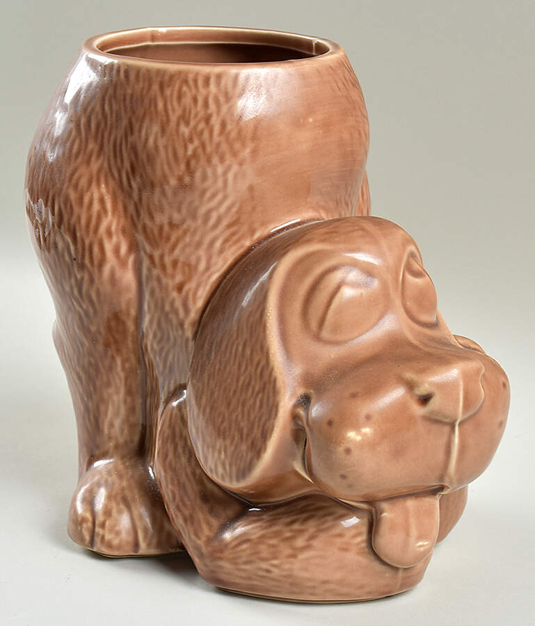 Thinking Puppy Cookie Jar No Lid by Nelson McCoy-1