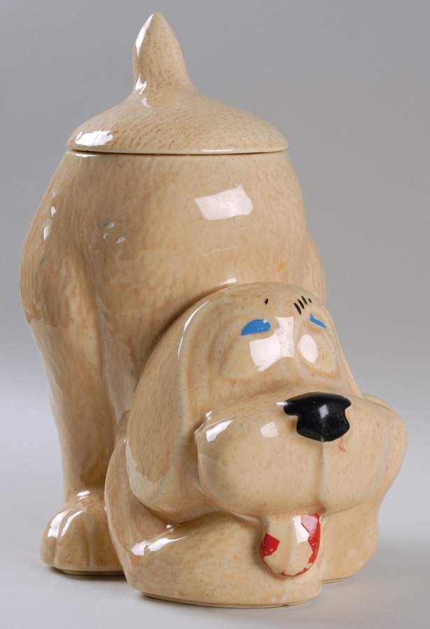 Thinking Puppy Cookie Jar & Lid by Nelson McCoy-1