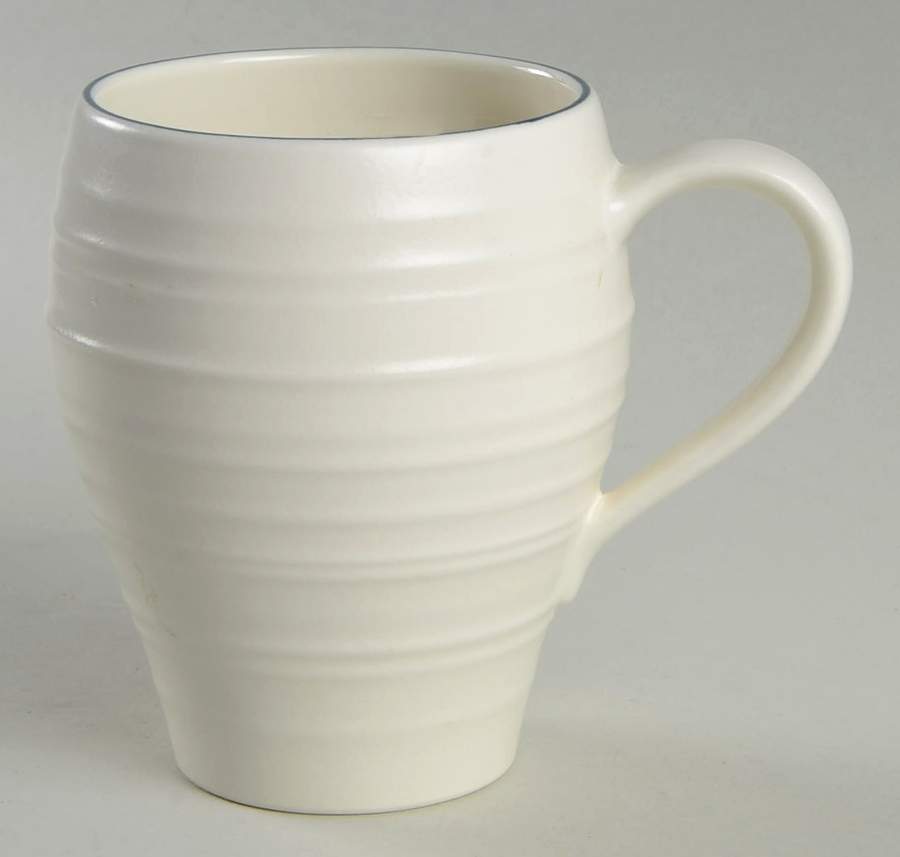 Swirl Blue Banded Mug by Mikasa-1