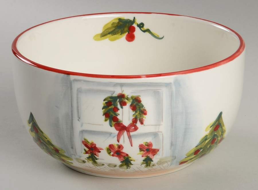 Holiday Door Soup/Cereal Bowl by Maxcera Corp-1