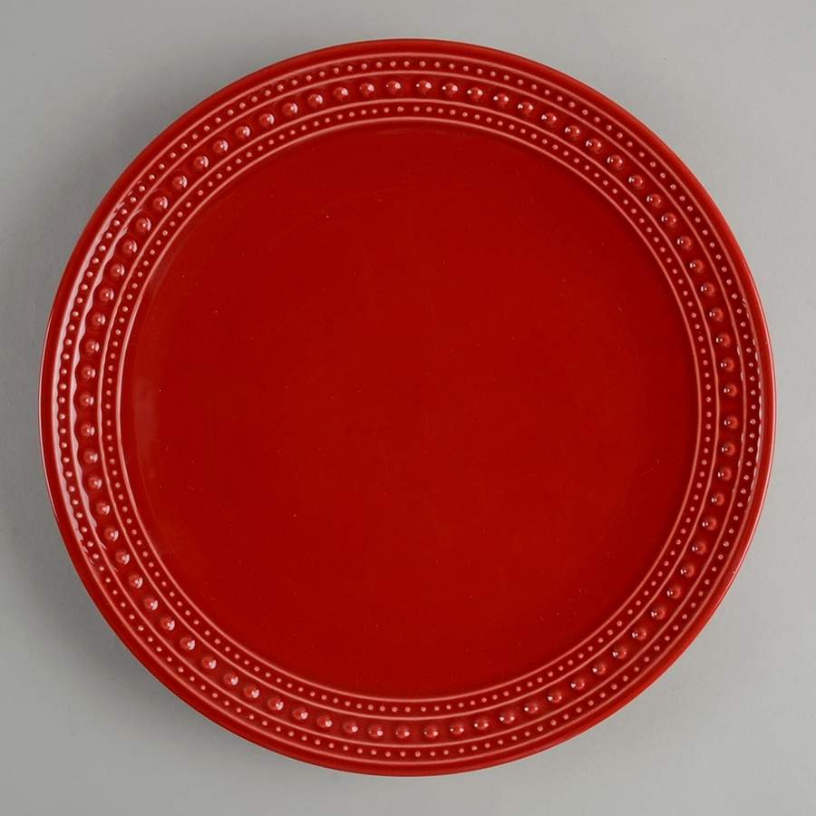 M2A20 Red Dinner Plate by Matceramica-1