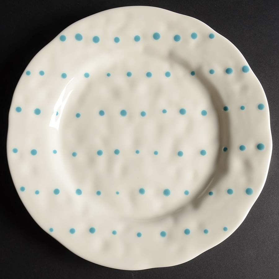 M2A18 Turquoise Dinner Plate by Matceramica-1