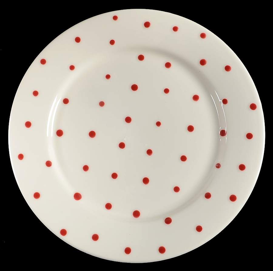 M2A24 Red Salad Plate by Matceramica-1