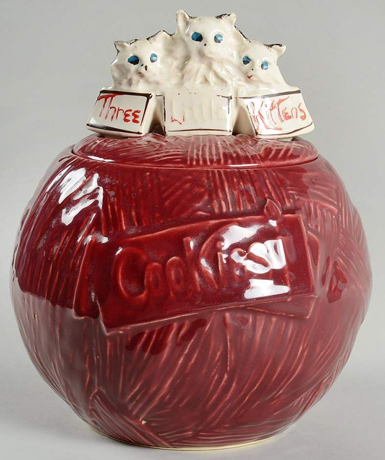 Three Little Kittens Cookie Jar & Lid by Nelson McCoy-1