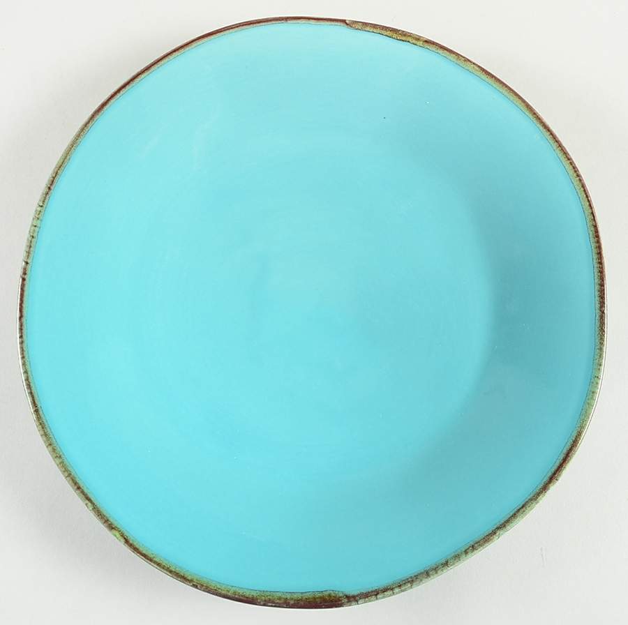 MLJ17 Turquoise Dinner Plate by Maioliche Jessica-1