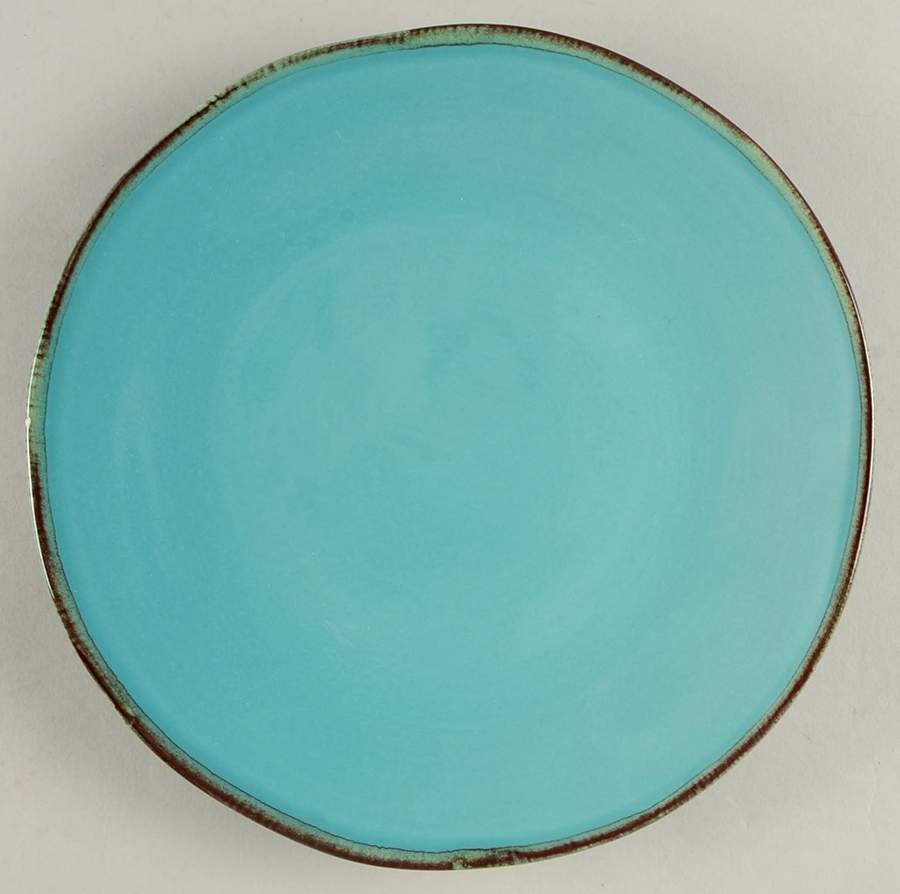 MLJ17 Turquoise Salad Plate by Maioliche Jessica-1