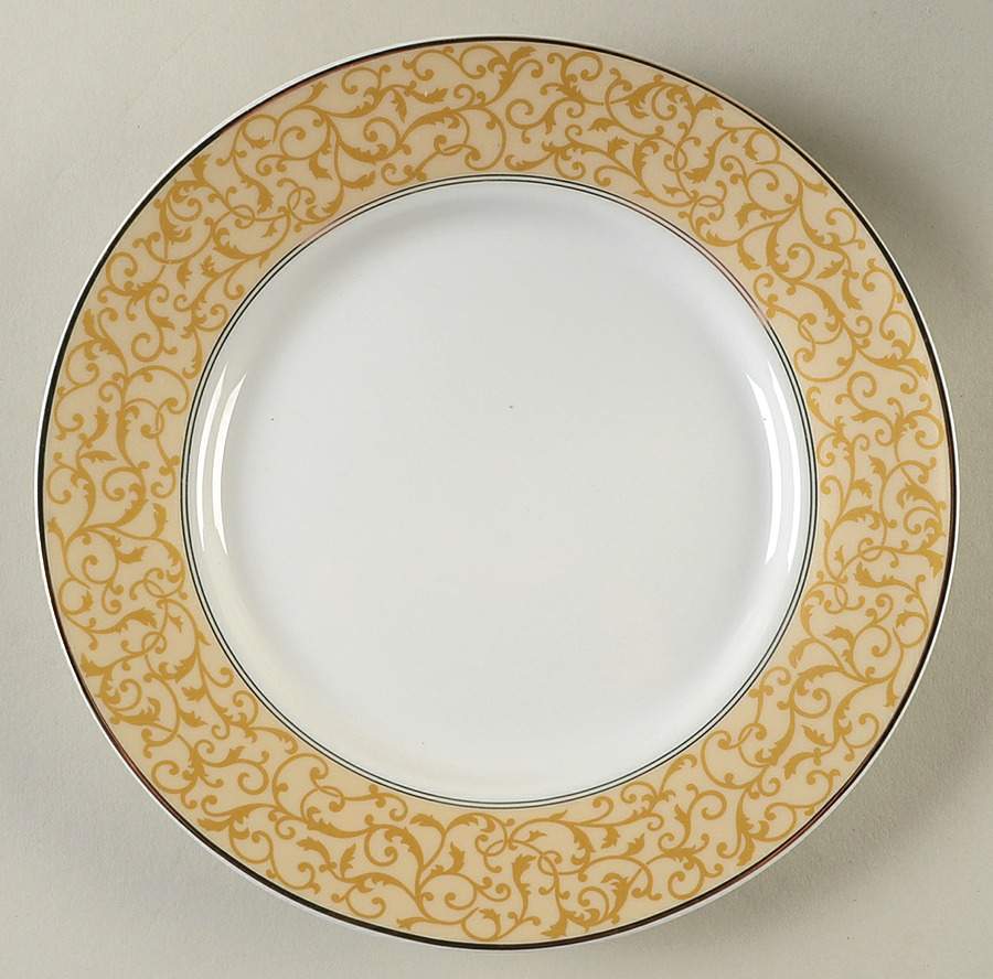 Parchment Gold Salad Plate by Mikasa-1