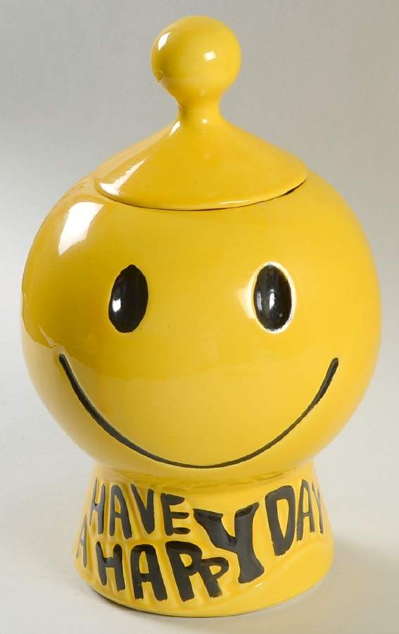 Have a Happy Day Cookie Jar & Lid by Nelson McCoy-1