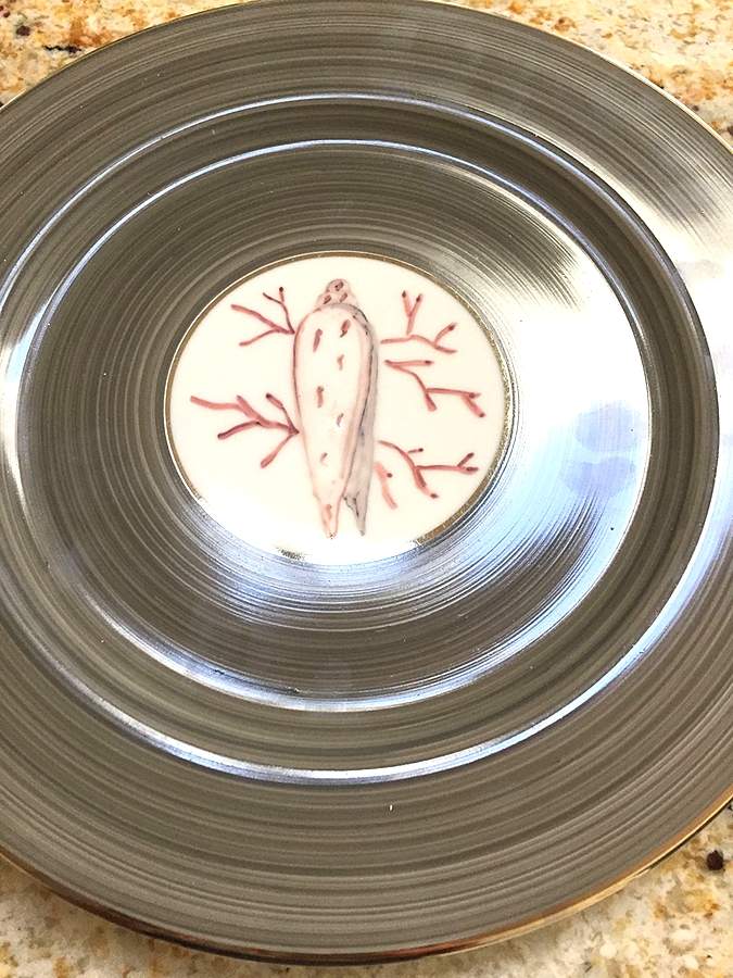 Bamboo Coquillage Taupe Dinner Plate by Marie Daage-1