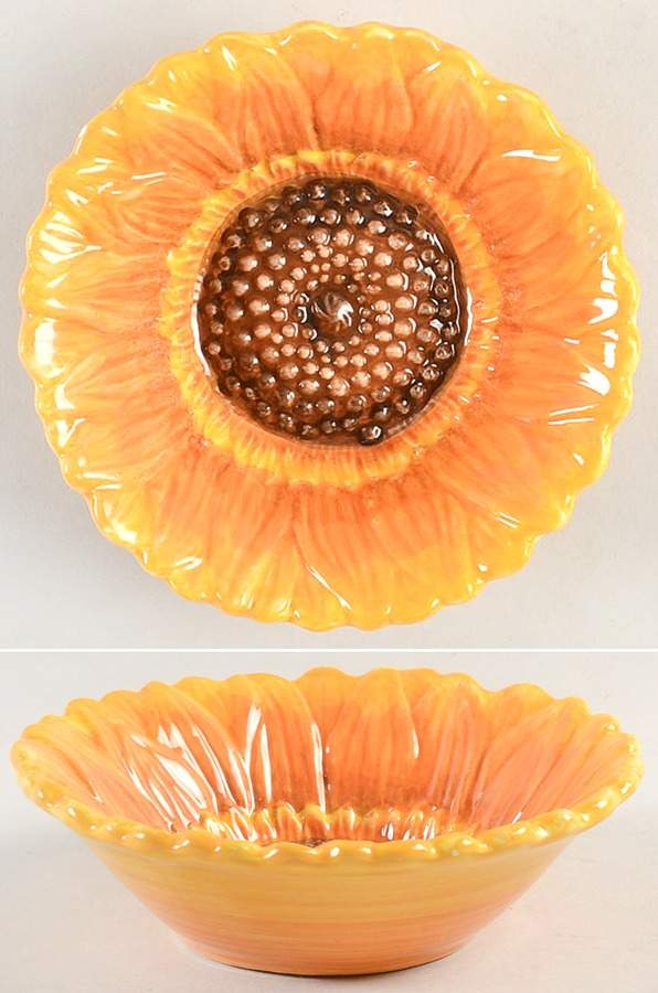 Bright Sunflower 5" Sculpted All Purpose Bowl by Maxcera Corp-1