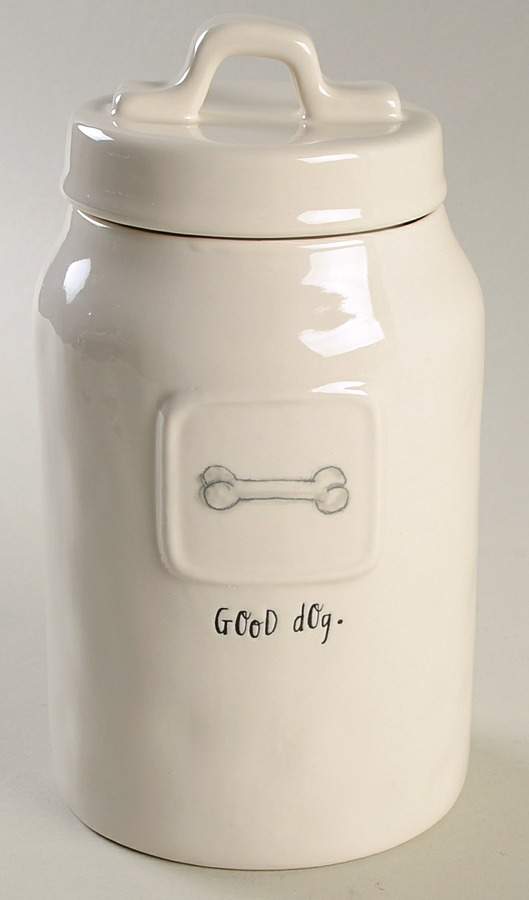 Rae Dunn Pet Products Dog Treats Canister & Lid by Magenta-1