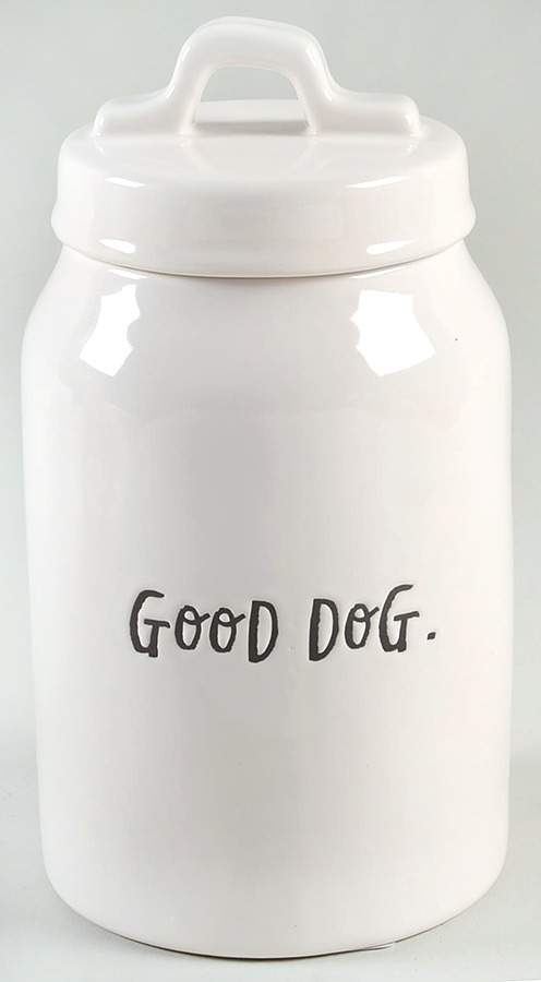 Stem Print Dog Treats Canister & Lid by Magenta-1