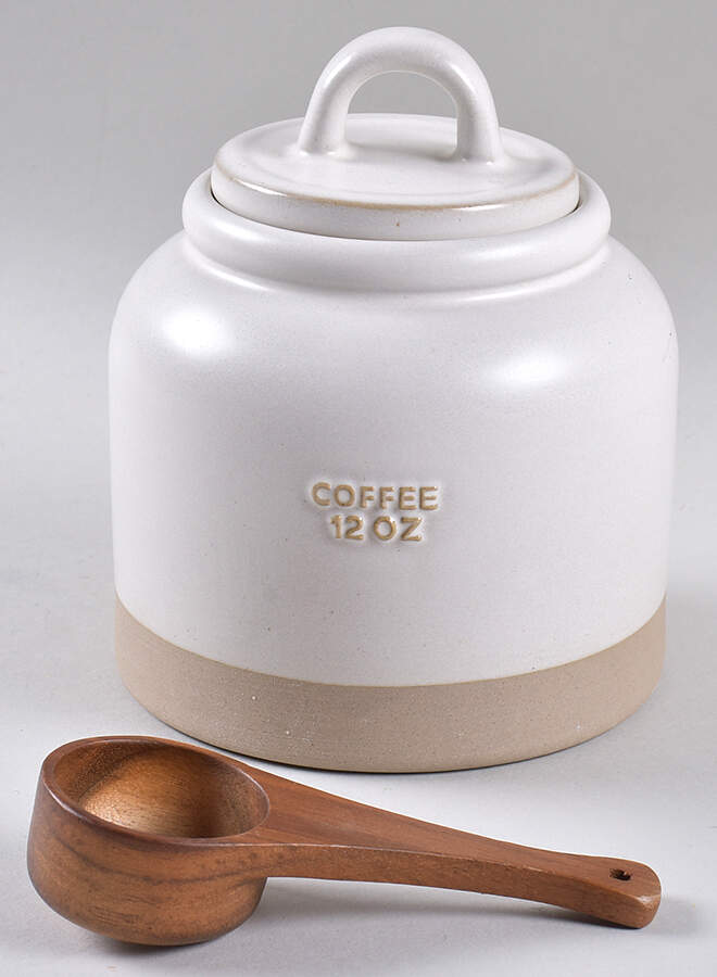 Hearth & Hand Coffee Canister with Wood Scoop by Magnolia-1