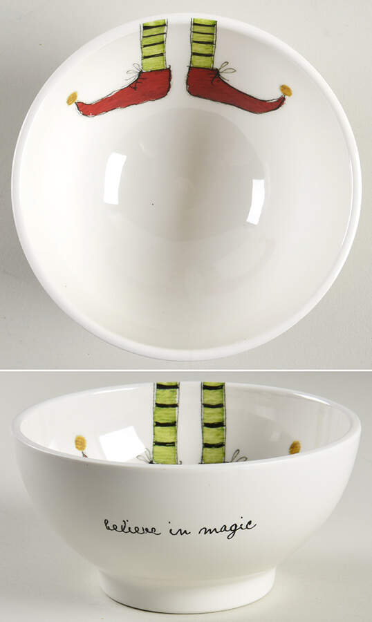 Rae Dunn Holiday Melamine All Purpose Bowl by Magenta-1