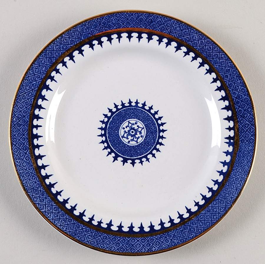 Dagger Border (Transferware) Bread & Butter Plate by Minton-1
