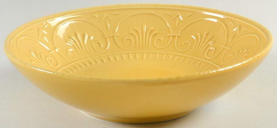 MLJ15 Yellow Soup/Cereal Bowl by Maioliche Jessica-1