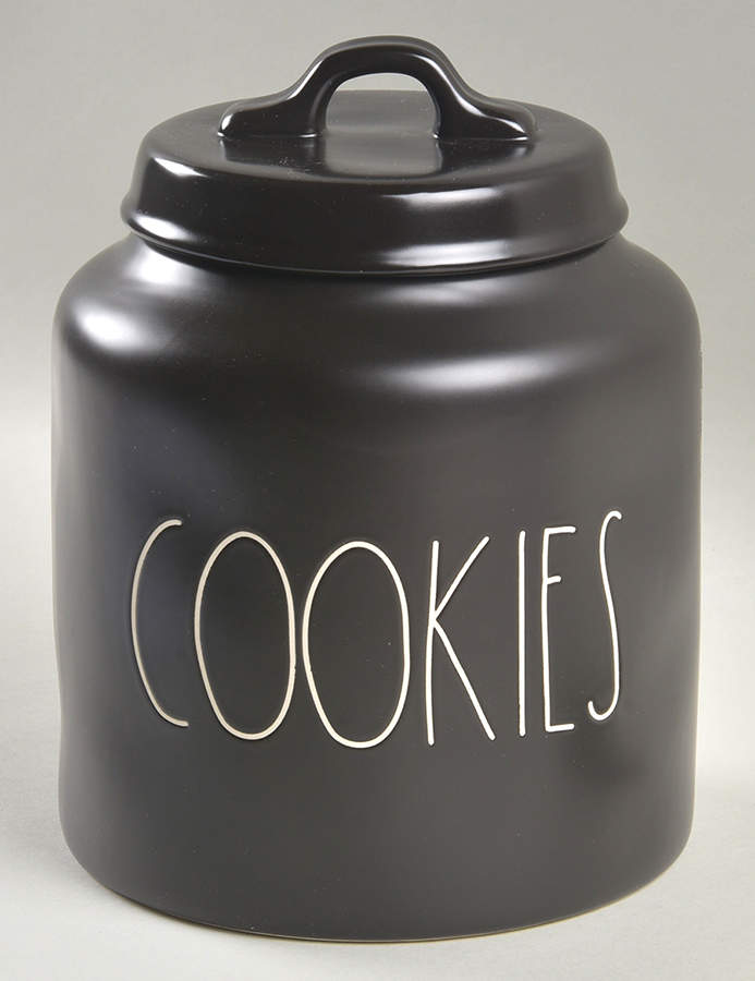 Farmhouse Black Cookie Jar & Lid by Magenta-1