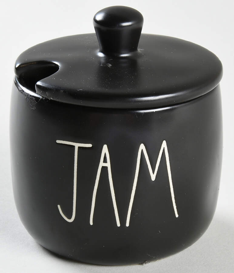 Farmhouse Black Jam/Jelly & Lid by Magenta-1