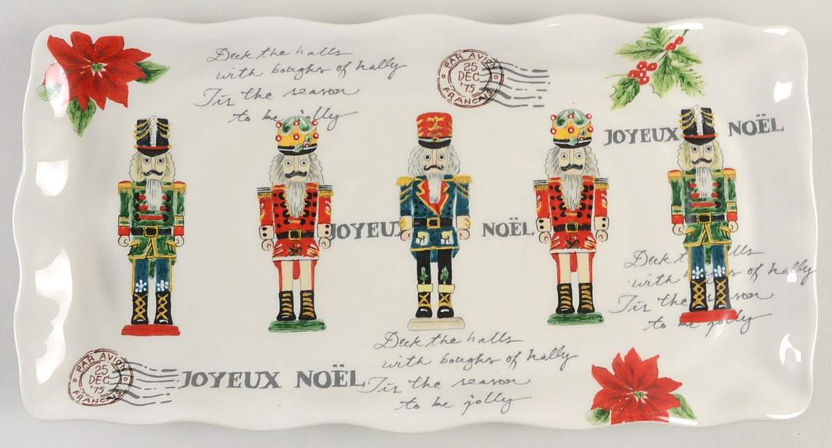 Nutcracker 17" Rectangular Serving Platter by Maxcera Corp-1