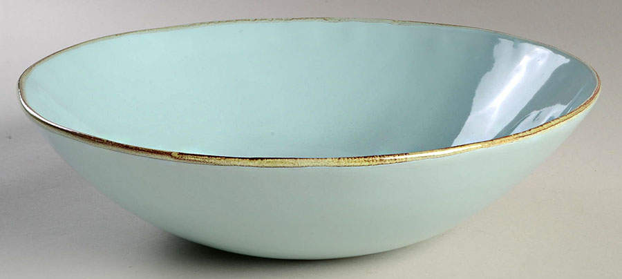 MLJ17 Aqua 12" Round Serving Bowl by Maioliche Jessica-1
