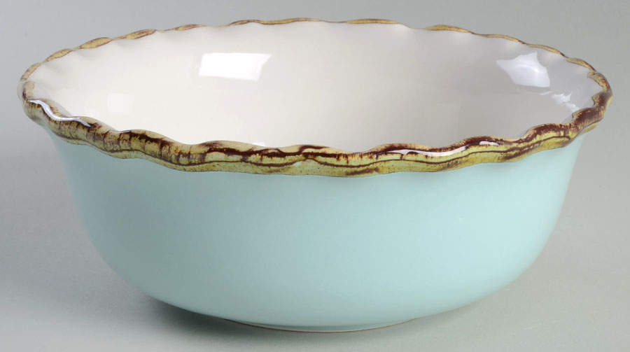 MLJ17 Aqua Individual Dinner Bowl by Maioliche Jessica-1
