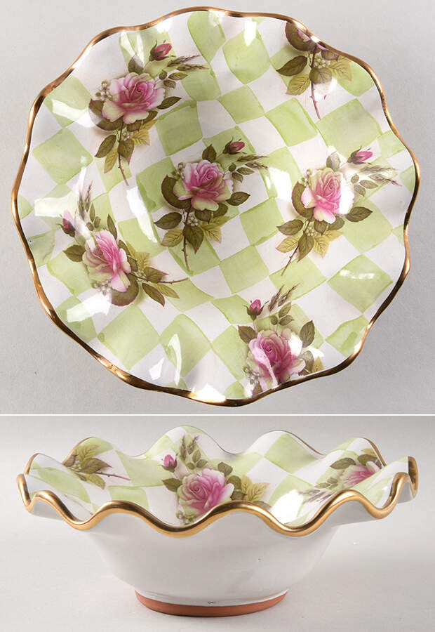 Sweet Pea Rim Cereal Bowl by MacKenzie-Childs-1