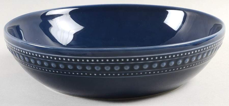 M2A20 Dark Blue 8" Individual Pasta Bowl by Matceramica-1