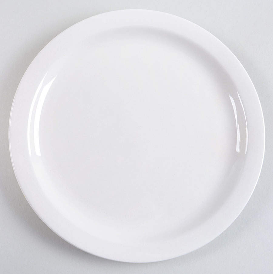 Classic White Dinner Plate by Mainstays-1