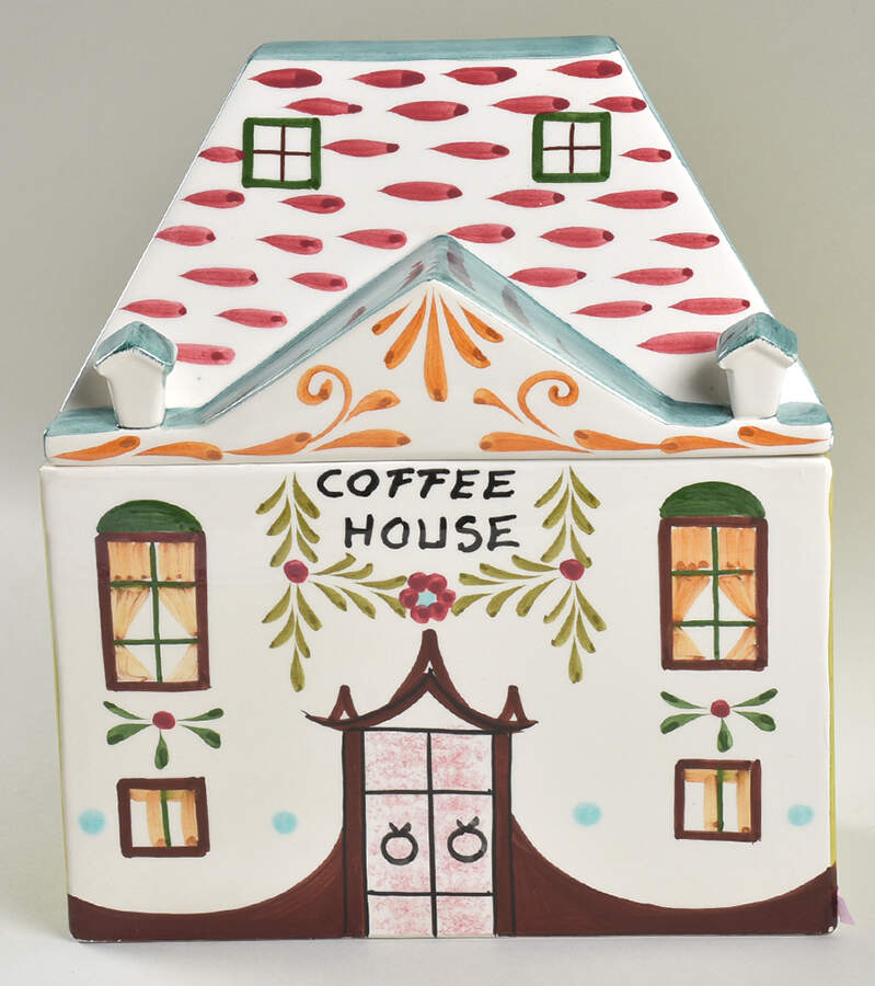 Italian Village Coffee Canister & Lid by Meiselman Imports-1