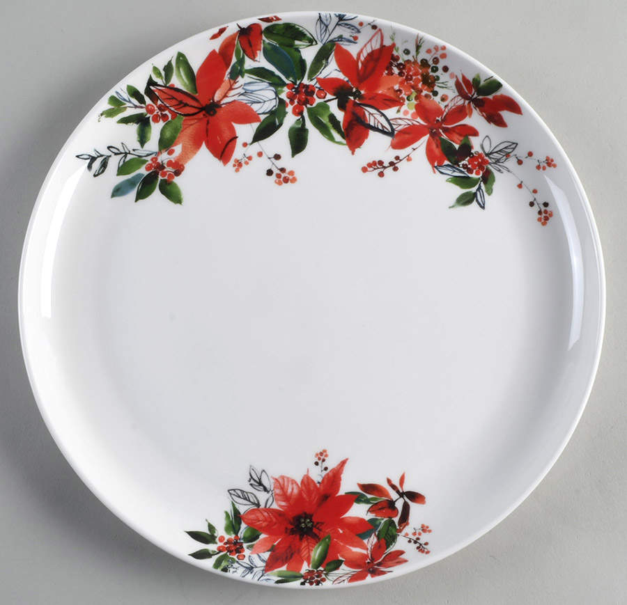 Winter Poinsettia Dinner Plate by Mikasa-1