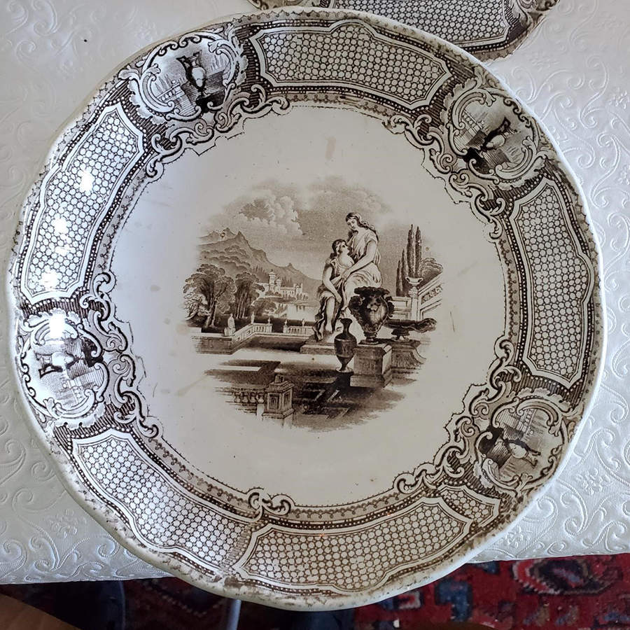 Athena Brown Salad Plate by Marple, Turner & Co-1