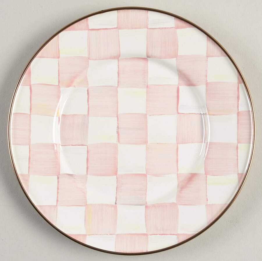 Rosy Check (Enamelware) Salad Plate by MacKenzie-Childs-1