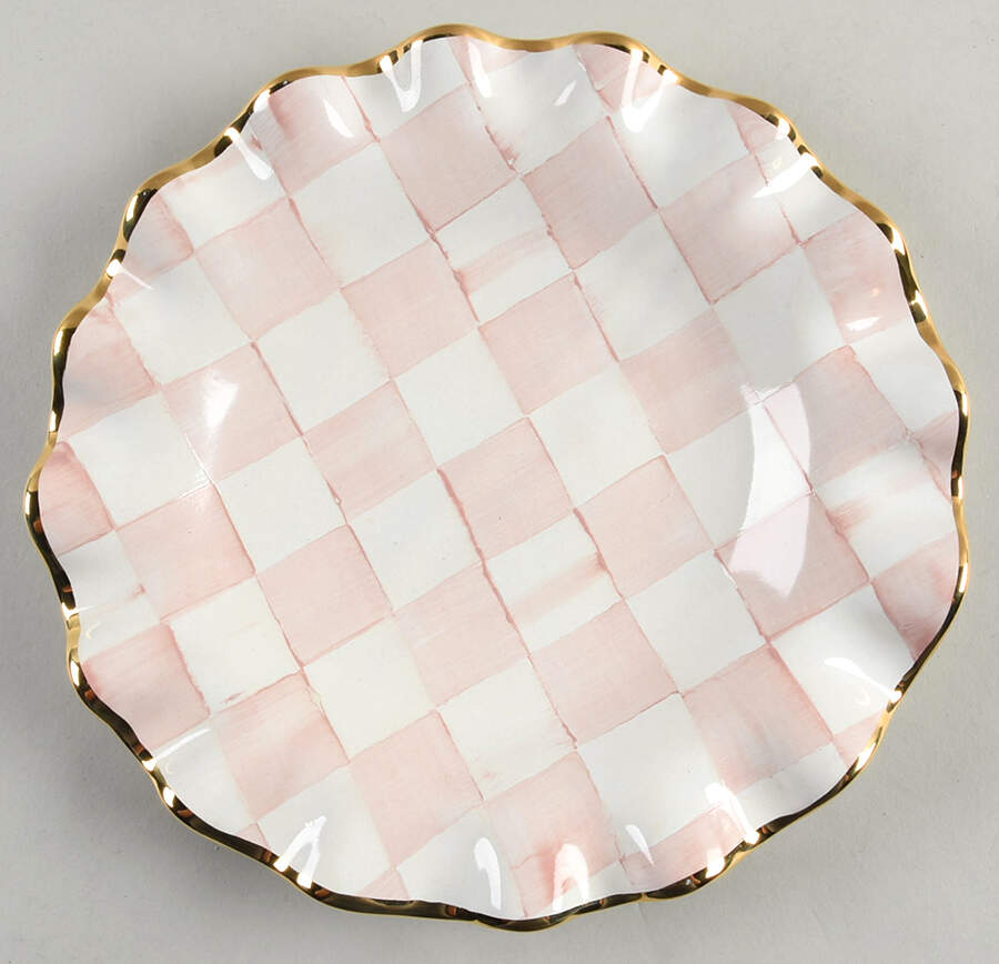 Rosy Check Salad/Dessert Plate by MacKenzie-Childs-1