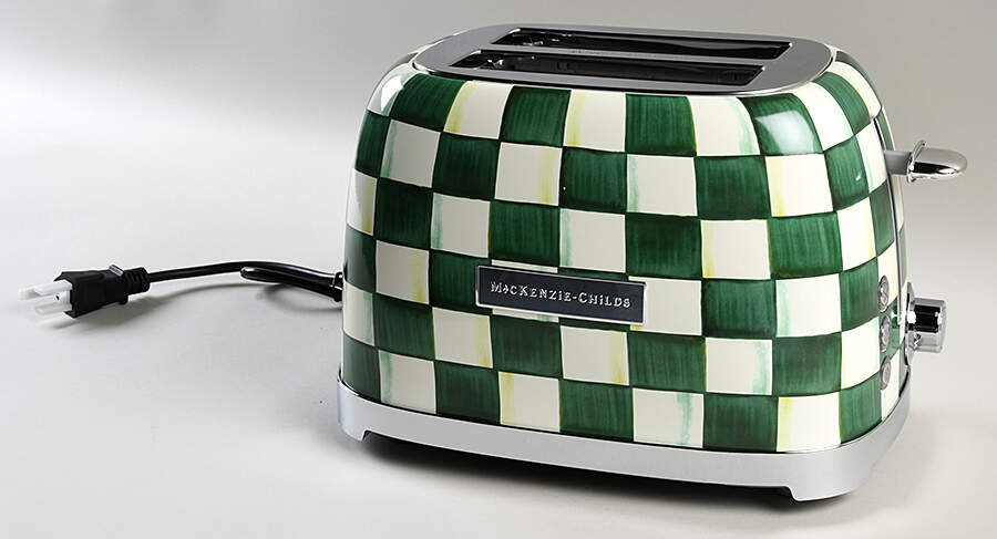 Emerald Check Electric Toaster by MacKenzie-Childs-1