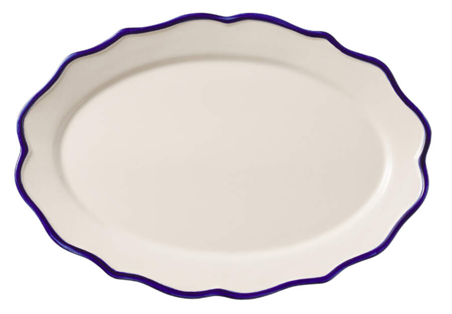 Jane 15" Oval Serving Platter by Maison Madison-1