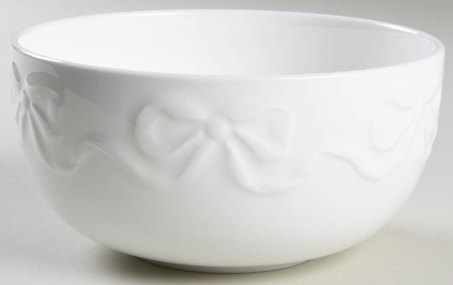 Embossed Bow Soup/Cereal Bowl by Mikasa-1