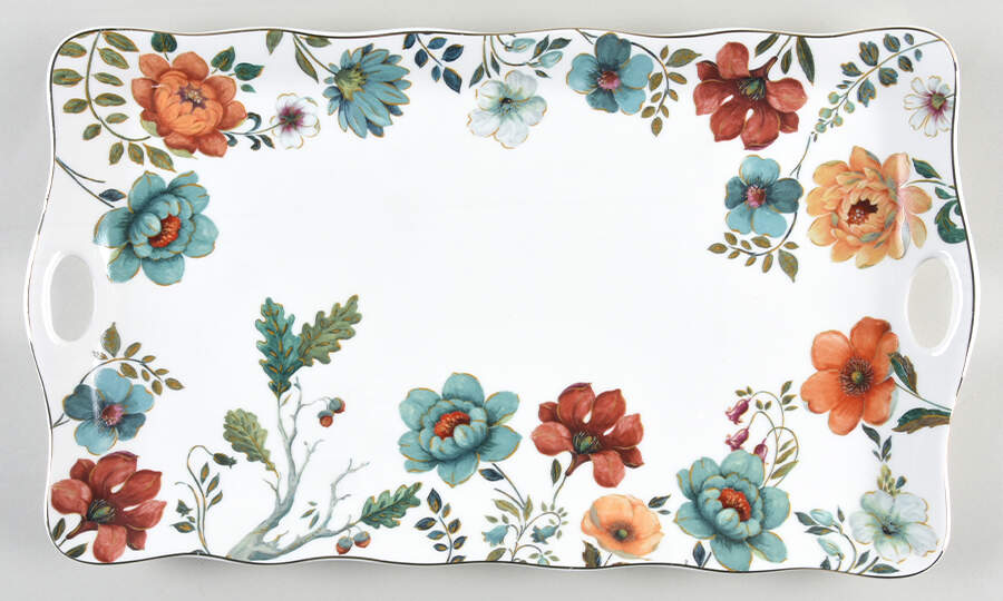 Fall Bloom 15" Rectangular Serving Platter by Monterey Bay-1