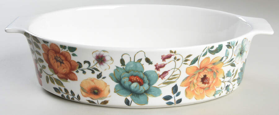 Fall Bloom Oval Baker with Lid, No Lid by Monterey Bay-1