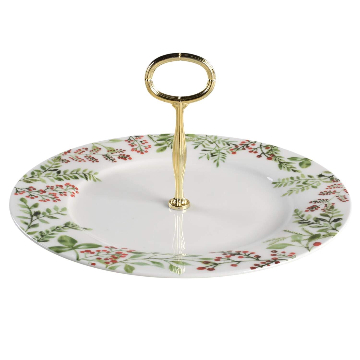 Tivoli Holiday Round Serving Plate with Center Handle (Dp) Hc by Mikasa-1